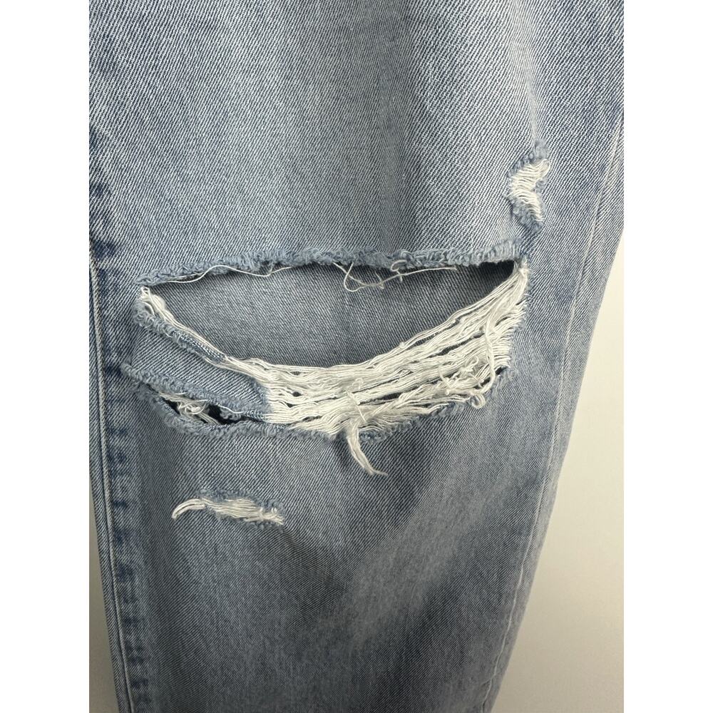 NWT Rollas Heidi Ankle Old Stone Jeans Blue Denim Distressed High Rise Size 30 - Picture 5 of 16